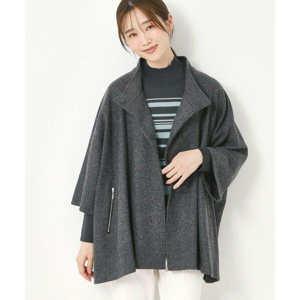 CORDIER / コルディア 【M〜3Lサイズ】ソニアウールジャージポンチョ風ジャケット