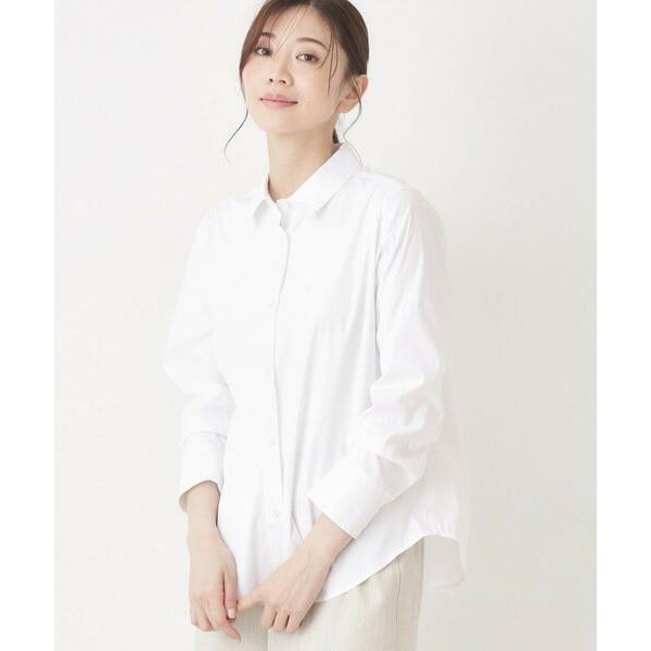 CORDIER / コルディア 【M〜4Lサイズ】ストレッチストライプシャツ