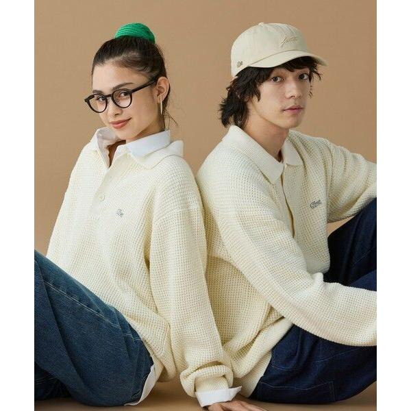 LACOSTE / ラコステ ワッフルニットポロセーター