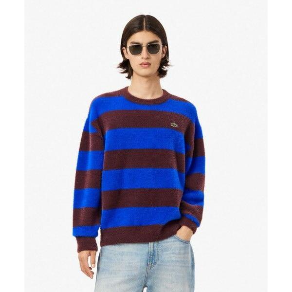 LACOSTE / ラコステ ボーダーシャギーニットセーター