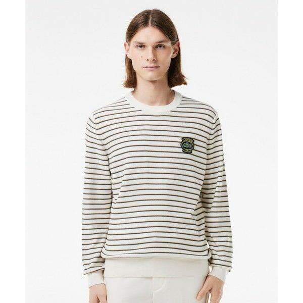 LACOSTE / ラコステ オーガニックコットン ボーダーニットセーター