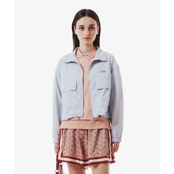 LACOSTE / ラコステ 撥水 ショート&amp;ワイドシルエット スタンドカラーナイロンブルゾン