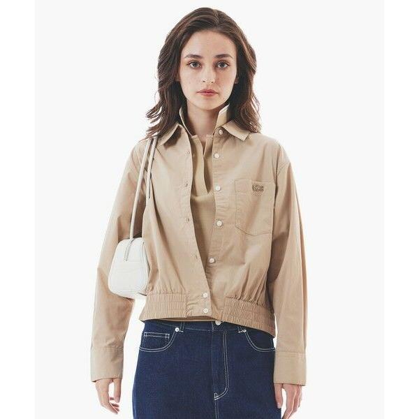 LACOSTE / ラコステ クロップド丈 ウエストシャーリングシャツ ショートブルゾン