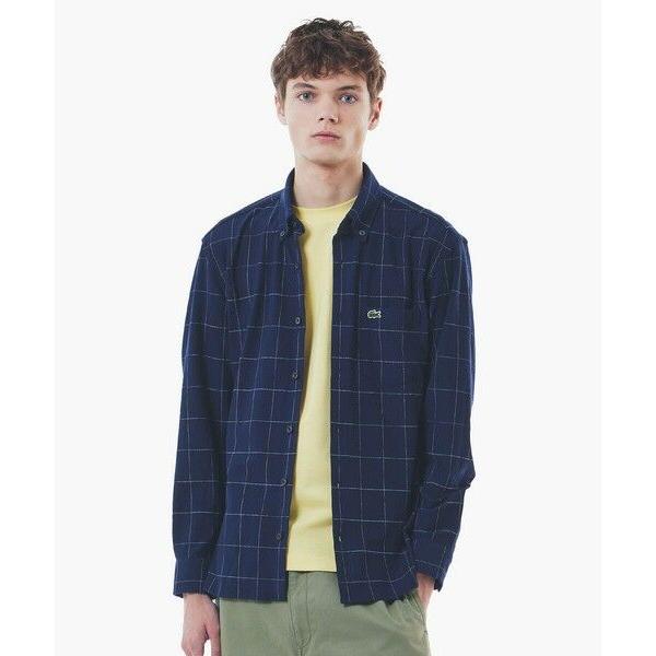 LACOSTE / ラコステ 2WAYストレッチ ウインドウペンチェックボタンダウンシャツ