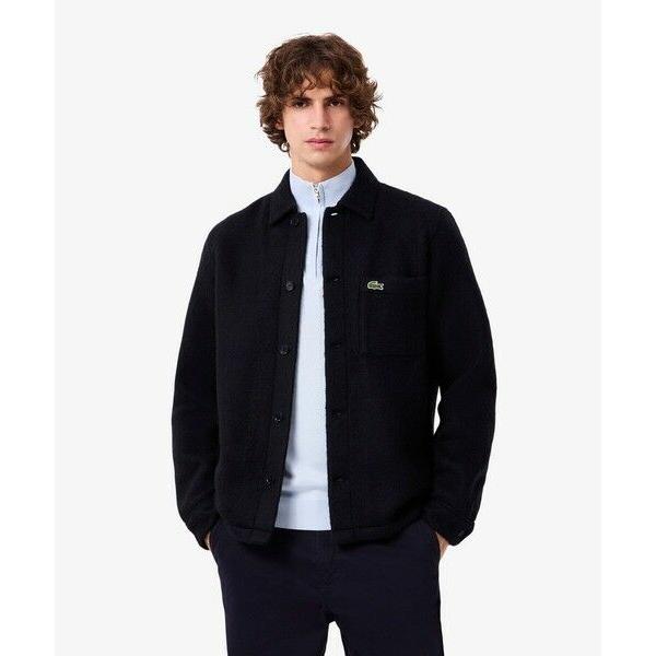 LACOSTE / ラコステ ウールブレンドフェルトオーバーサイズ アウターシャツ