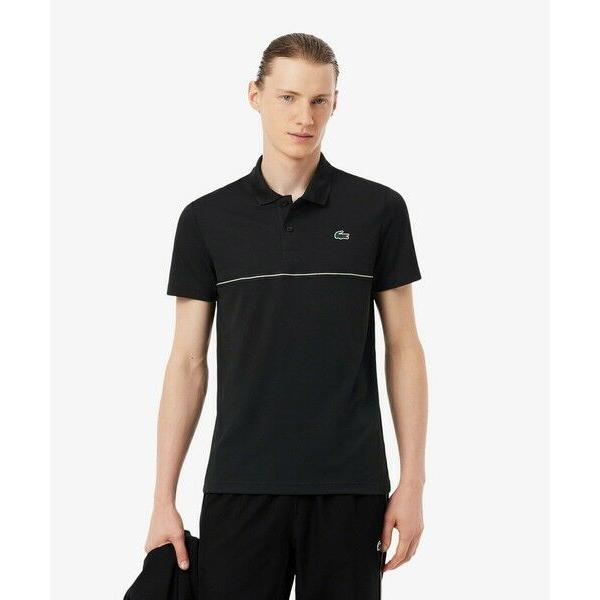 LACOSTE / ラコステ バックヨークプリント ウルトラドライ鹿の子地ポロシャツ