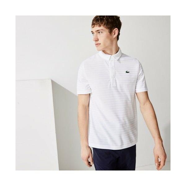 LACOSTE / ラコステ 【EC限定】ジャカードボーダーゴルフポロシャツ