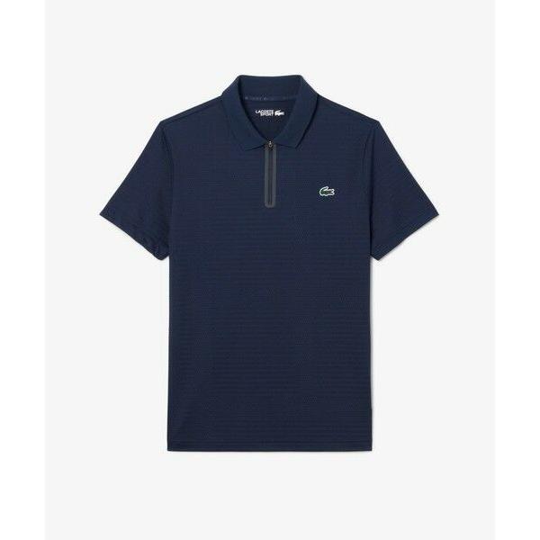 LACOSTE / ラコステ ウルトラドライ コートジャカードジップポロシャツ
