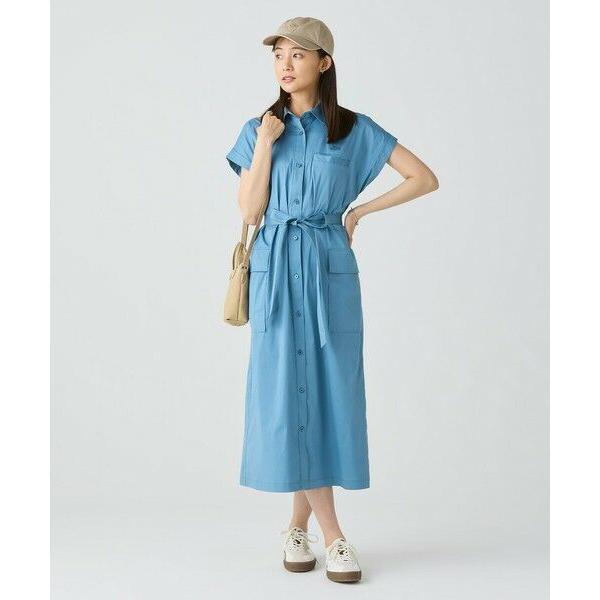 LACOSTE / ラコステ キモノスリーブシャツドレス / シャツワンピース