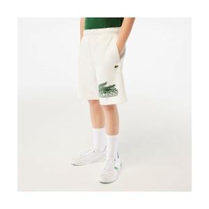 LACOSTE / ラコステ BOYS グラフィカルプリントスウェットショーツ｜selectsquare