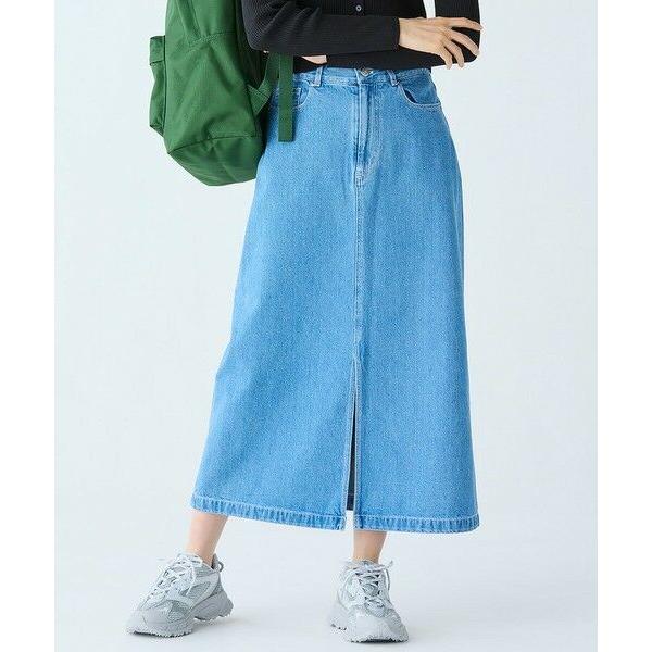 LACOSTE / ラコステ プレーンデニムマキシ丈スカート