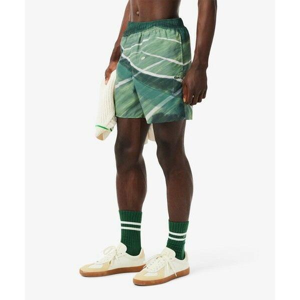LACOSTE / ラコステ テニスマッチプリントスイムショーツ