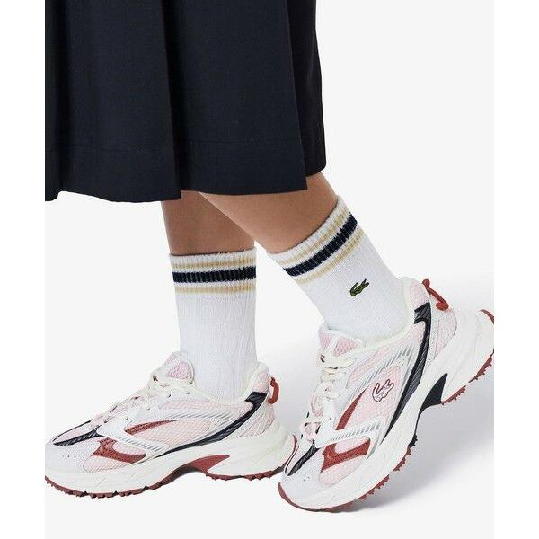 LACOSTE / ラコステ ウィメンズケーブルニットボーダーソックス
