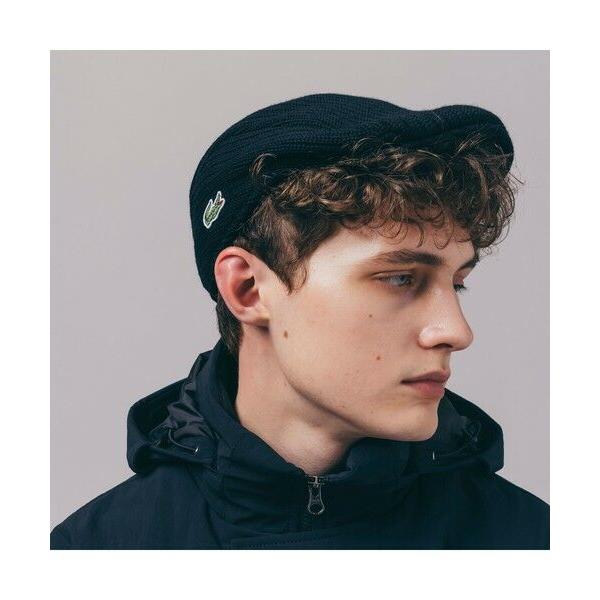 LACOSTE / ラコステ クロックエンブレムニットハンチング