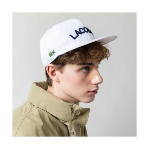 LACOSTE / ラコステ ストレートブリムフラットバイザーBBキャップ