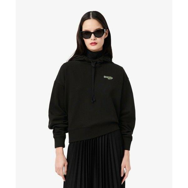 LACOSTE / ラコステ ネーム＆ワニロゴパッチスウェットフーディー