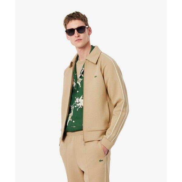 LACOSTE / ラコステ ショルダーテーピングダブルフェイススェットブルゾン