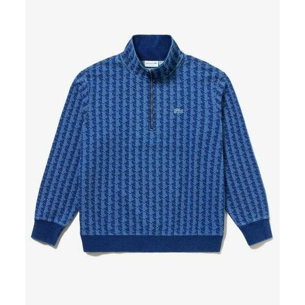 LACOSTE / ラコステ インディゴスウェットモノグラムトラックジャケット