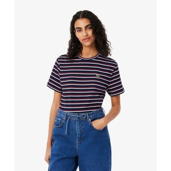 LACOSTE / ラコステ エッセンシャルボーダー半袖Tシャツ