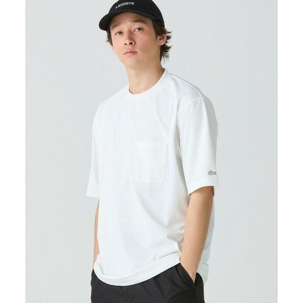 LACOSTE / ラコステ ワンポイントロゴ オーバーサイズ ポケット半袖Tシャツ 透け防止 速乾...