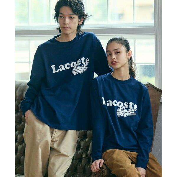 LACOSTE / ラコステ 【オンライン限定】LACOSTE 鹿の子オーバーサイズプリント ロング...