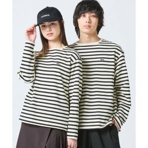 LACOSTE / ラコステ スクエアネックボーダー長袖Tシャツ