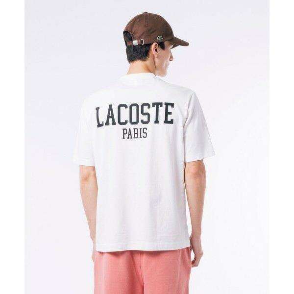 LACOSTE / ラコステ ヘビーウェイト オーバーサイズバックプリントベーシック半袖Tシャツ