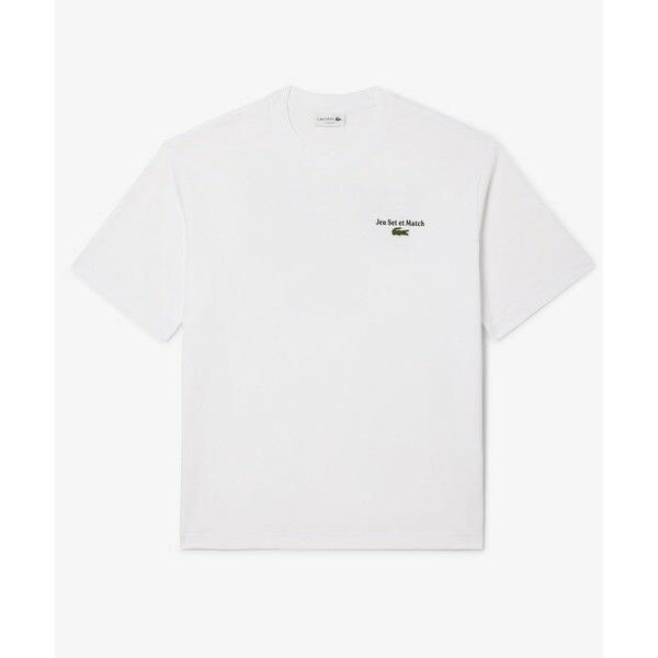 LACOSTE / ラコステ ルーズフィットヘビーウェイトバックプリントTシャツ