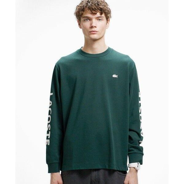 LACOSTE / ラコステ ヘビーウェイト スリーブプリント ロングリブスリーブTシャツ