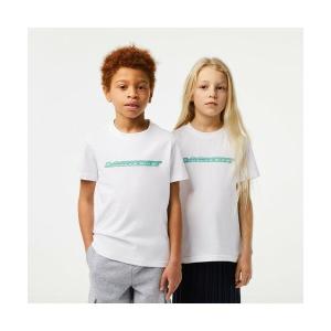 LACOSTE / ラコステ BOYS グラフィカルブランドネームロゴTシャツ｜selectsquare