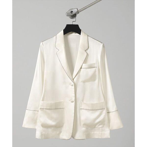 BIYOMA / ビヨーマ ウォッシャブルシルクサテン ルームジャケット