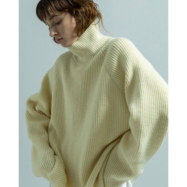 BIYOMA / ビヨーマ WOOL RIB KNIT TURTLENECK PULLOVER
