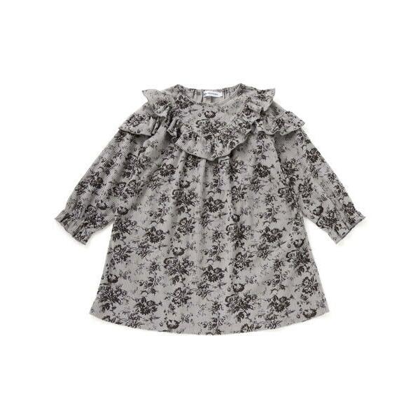 BeBe Petits Pois Vert / ベベ プチ ポワ ヴェール 【店舗限定】花柄コールテ...