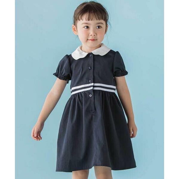 BeBe Petits Pois Vert / ベベ プチ ポワ ヴェール 【店舗限定】リボン刺しゅ...