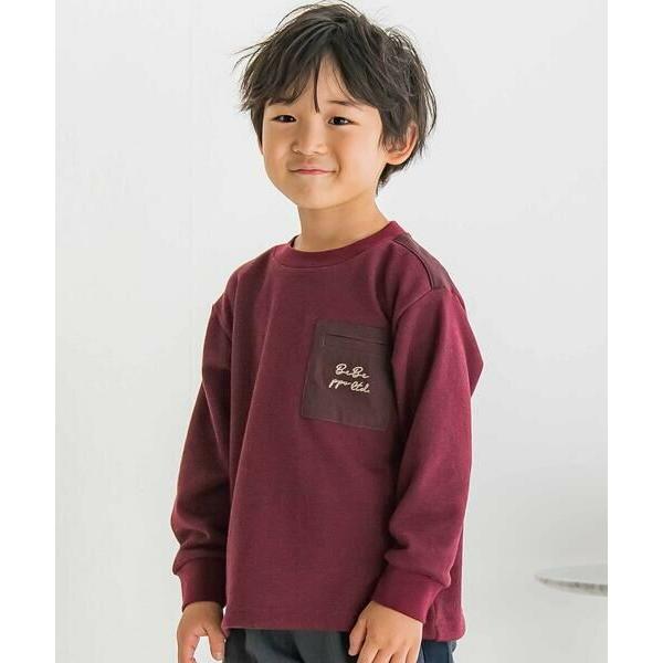 BeBe Petits Pois Vert / ベベ プチ ポワ ヴェール 【店舗限定】杢裏毛胸ポケ...