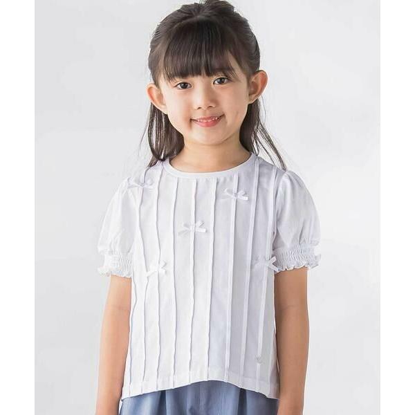 BeBe Petits Pois Vert / ベベ プチ ポワ ヴェール 【店舗限定】天竺タックリ...