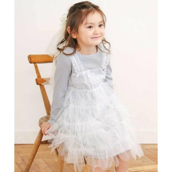 SLAP SLIP / スラップ スリップ 【お揃い】スカラップチュールスカートドッキングワンピース...