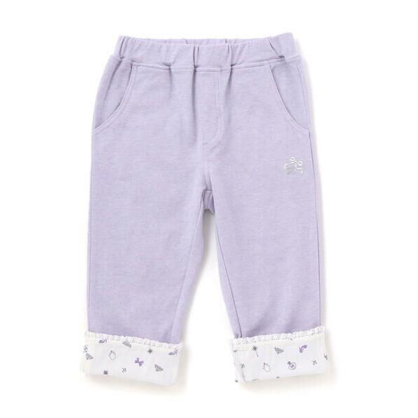 SLAP SLIP / スラップ スリップ 裾折り返しレース7分丈ツイルパンツ(80~120cm)