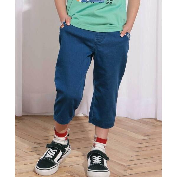 SLAP SLIP / スラップ スリップ ポケット電車刺しゅう7分丈デニムパンツ(80~130cm...