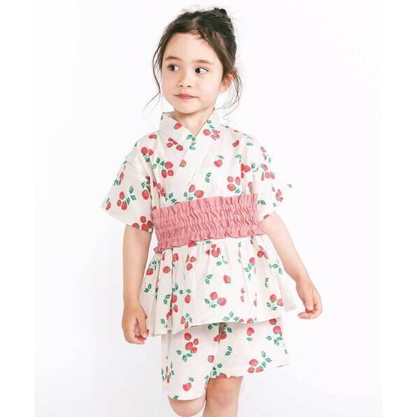 SLAP SLIP / スラップ スリップ 【お揃い】モチーフ総柄甚平+作り帯セット(80~130c...