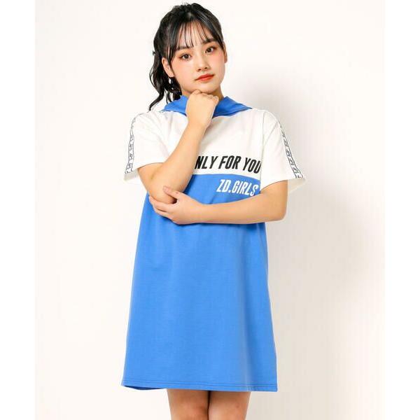 ZIDDY / ジディー フード切り替えワンピース(130~160cm)