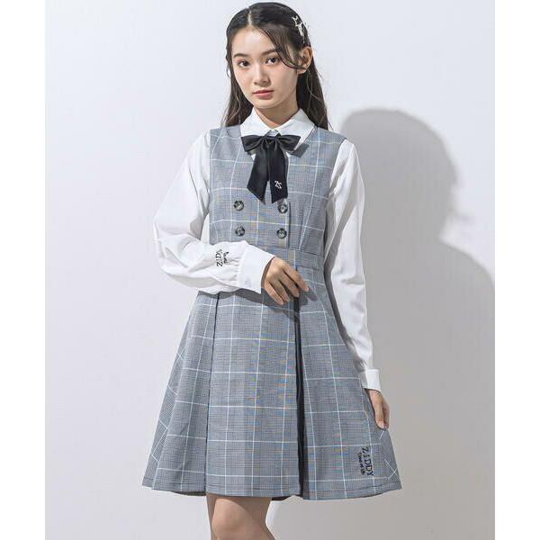 ZIDDY / ジディー 【 ニコ☆プチ 掲載 】グレンチェックジャンパースカート(130~160c...