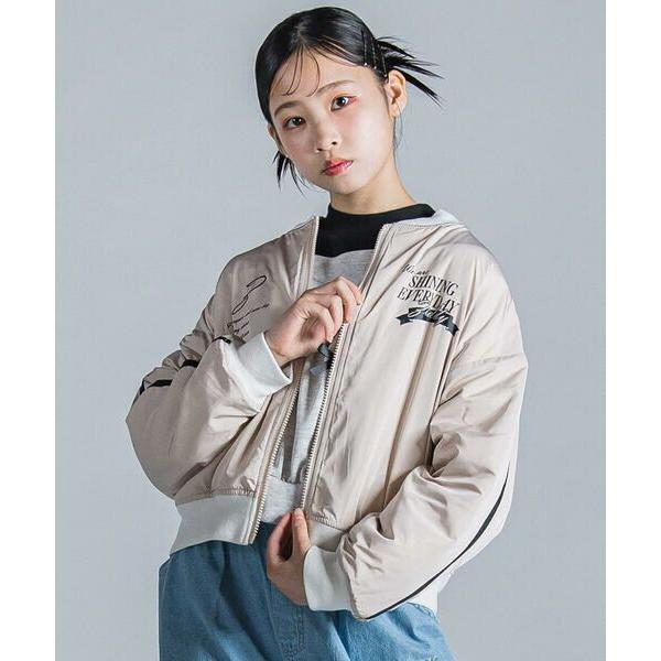 ZIDDY / ジディー 肩ラインタフタフリースリバーシブルトラック風ブルゾン(130~160cm)