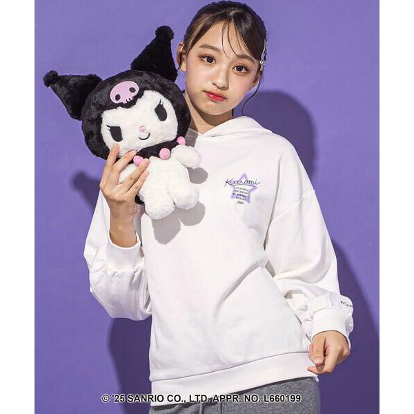 ZIDDY / ジディー 【クロミ】ロゴプリント刺しゅうフーディ(130~160cm)