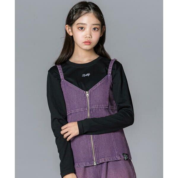 ZIDDY / ジディー デニムビスチェ＆TシャツSET(130~160cm)