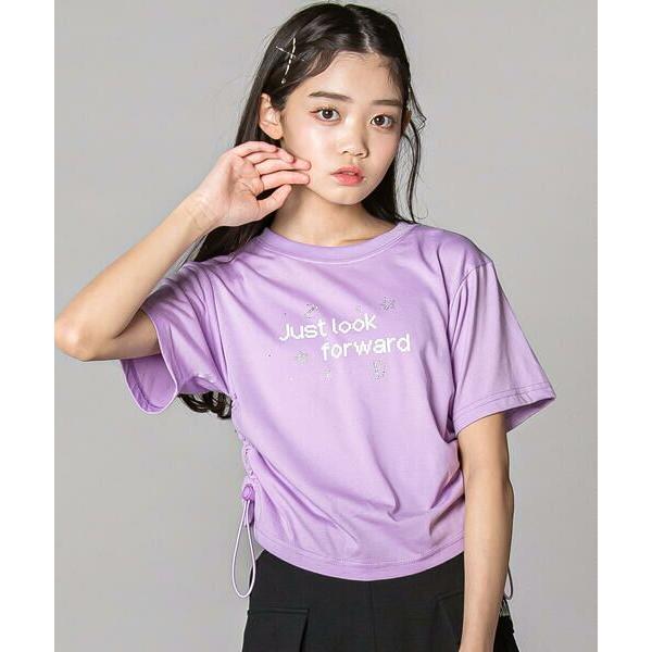 ZIDDY / ジディー ドロストラインストーンTシャツ(130~160cm)