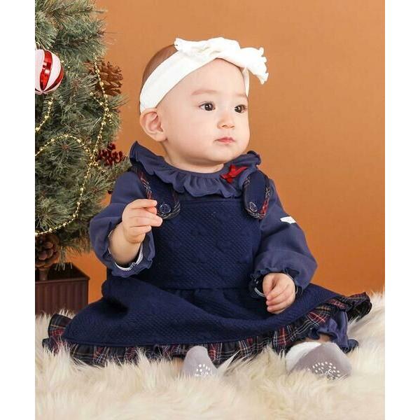 SLAP SLIP BABY / スラップ スリップ ベビー ハートキルトジャンパースカート＆ロンパ...