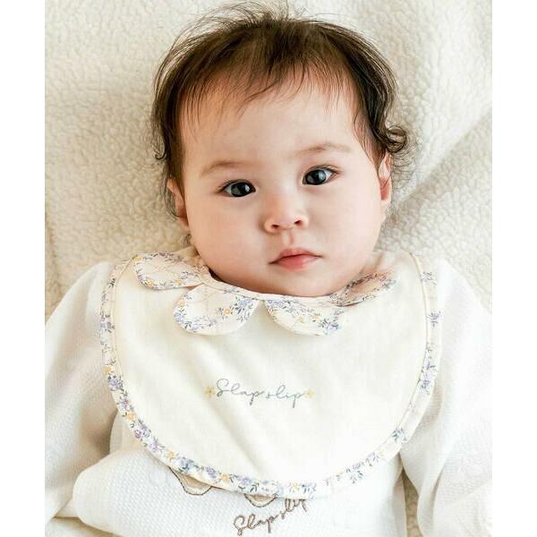 SLAP SLIP BABY / スラップ スリップ ベビー 花柄スカラップ襟スタイベビー