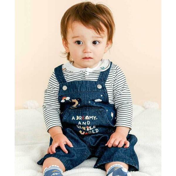 SLAP SLIP BABY / スラップ スリップ ベビー 【お揃い】デニムチェックフロントプリン...