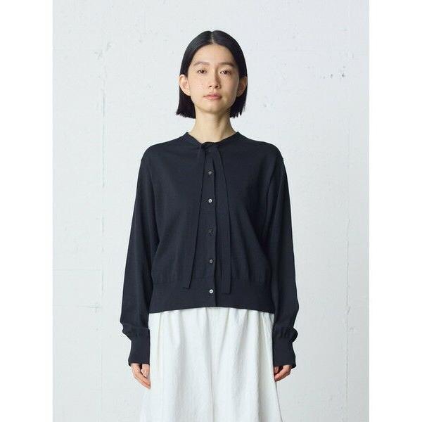 MidiUmi / ミディウミ MidiUmi ボウネクタイニットカーディガン